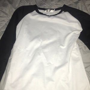 Black baseball tee